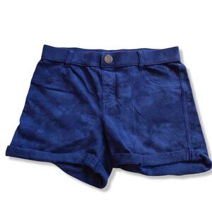 Circo shorts girls Large (10/12) pull-on stretchy tie-dye blue